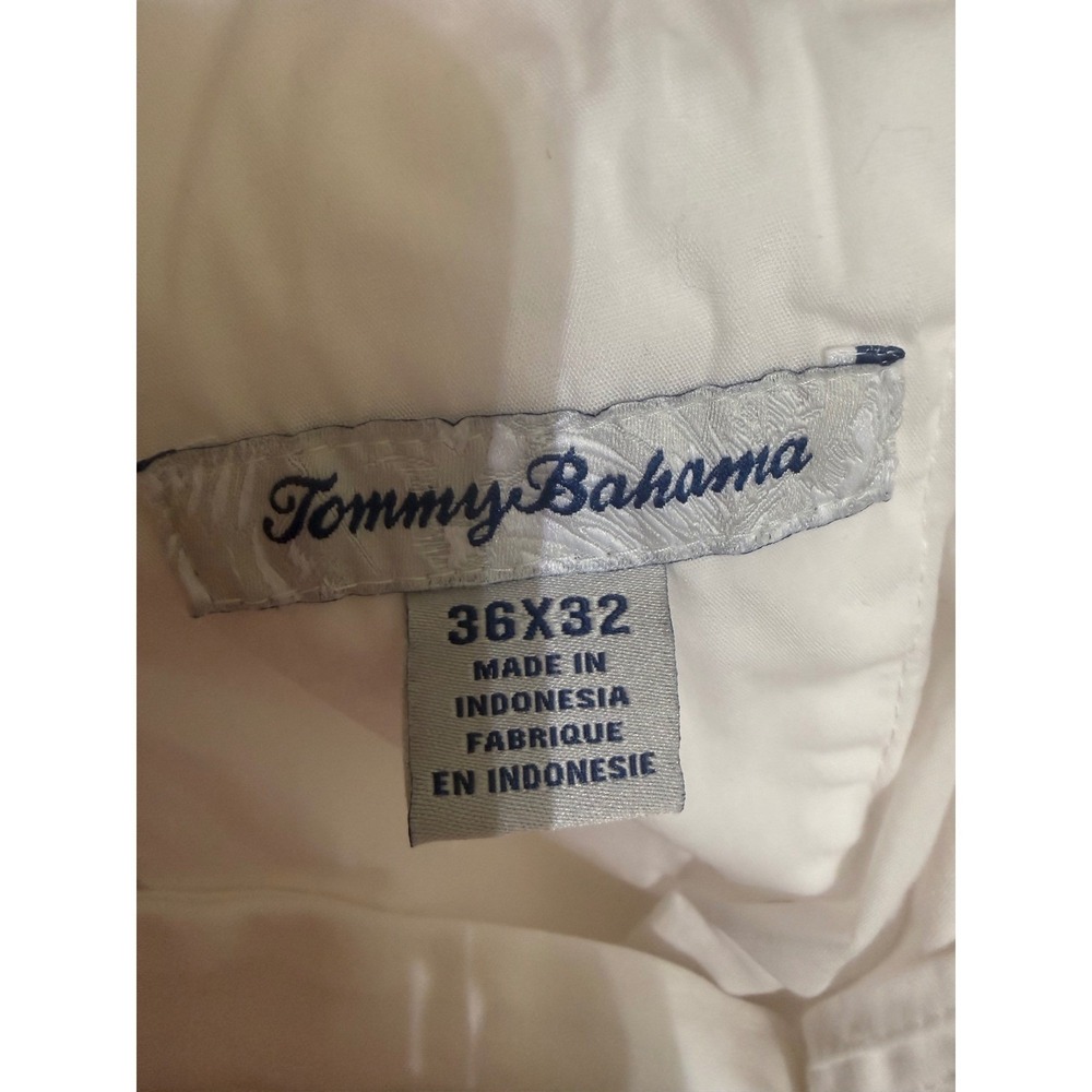 Tommy Bahama White Boracay Chino Pants Mens 36x32 Cotton Tencel‎ T115496 - Picture 3 of 5